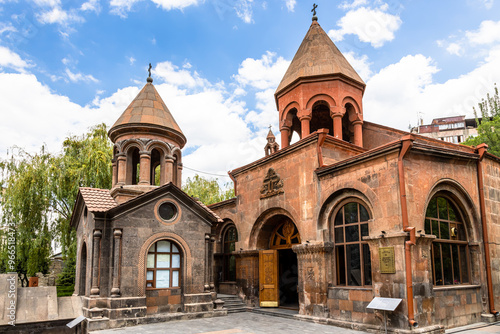 Mausoleum and St Astvatsatsin Church in Yerevan photo