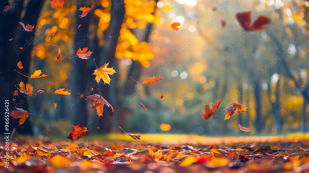 Scenic autumn landscape with vibrant foliage and clear sky in nature. Concept of fall, beauty, and seasonal transformation. Scenic autumn landscape with vibrant foliage and clear sky in nature. Concept of fall, beauty, and seasonal transformation.