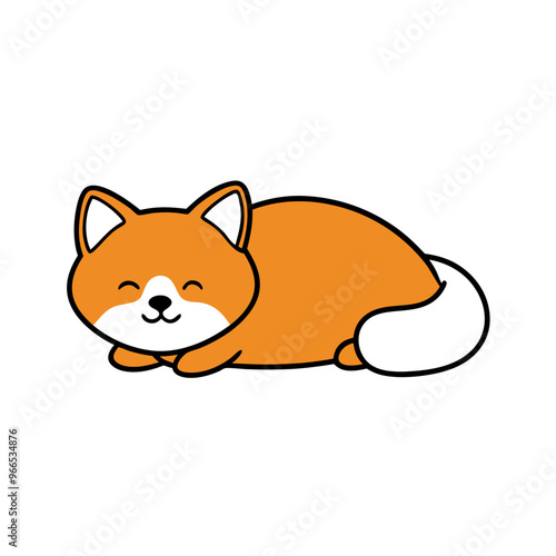 finnish lapphund dog sleeps icon vector, vector illustration cartoon