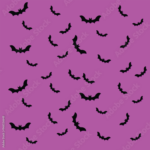 bats on colored background, halloween, halloween background