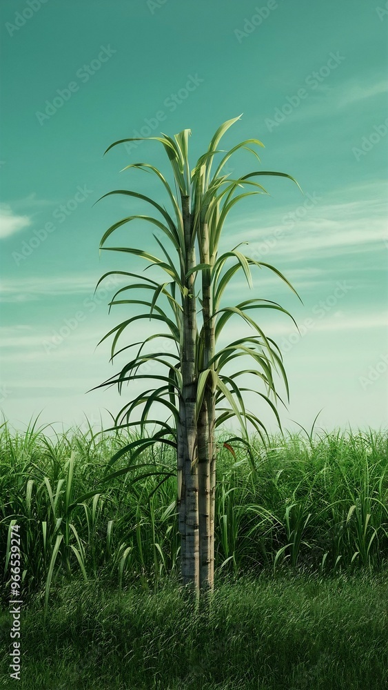 Obraz premium Isolated sugar cane plant