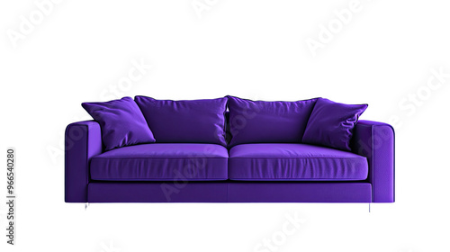 Sofa on transparent background