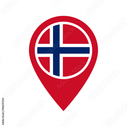 Norway flag location icon Free Download Norway flag location icon - GFXLoad