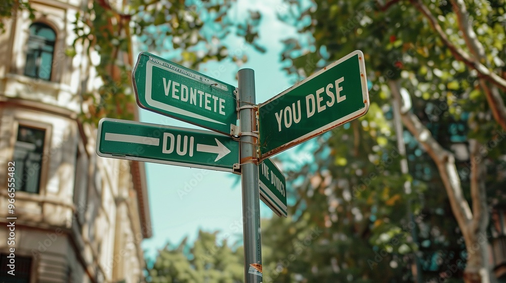 Street Signs with Words Street Signs with Words