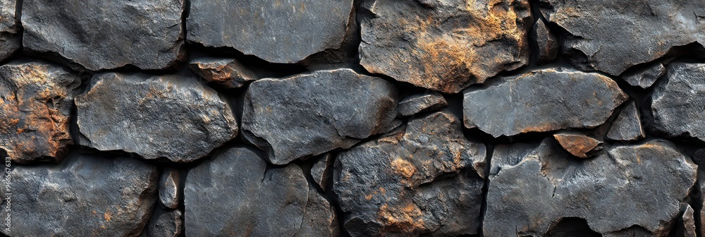 A Close-Up View of a Rough, Textured Stone Wall A Close-Up View of a Rough, Textured Stone Wall