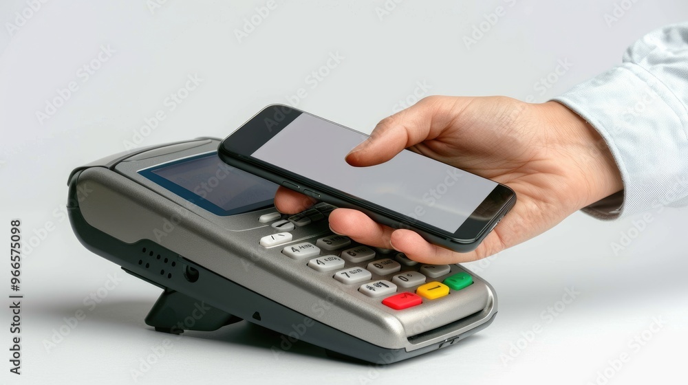Contactless method: cashless payment using credit card, nfc phone, facilitating quick, secure transactions, eliminating need for physical cash, promoting efficient digital financial operations