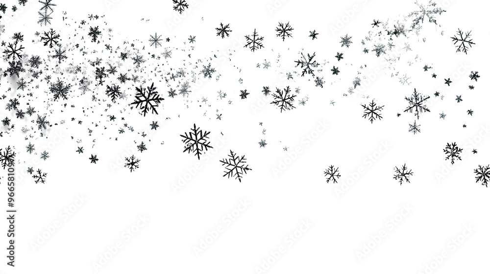 Obraz premium snowflakes on a transparent background