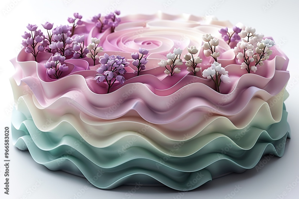 Floral Cake Landscape Floral Cake Landscape