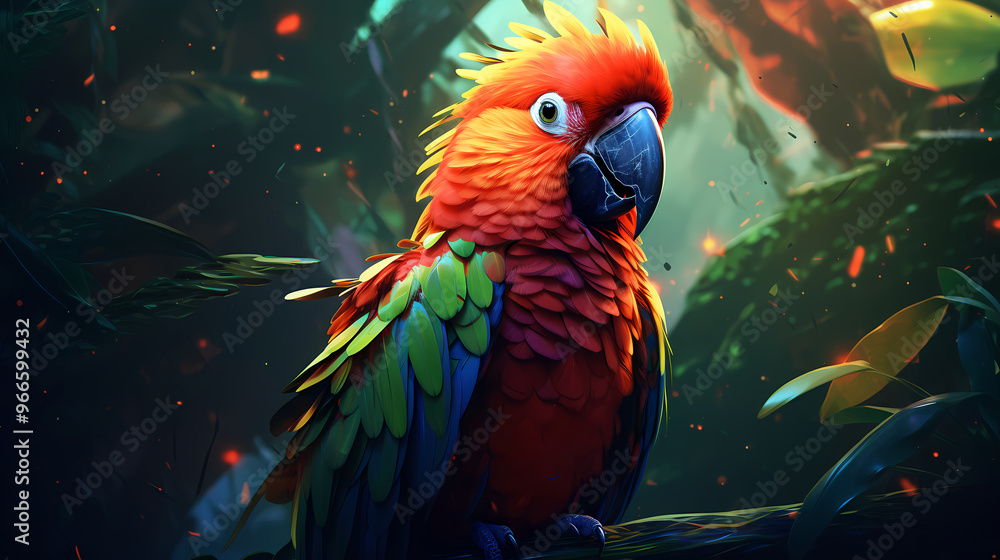 Fototapeta premium Colorful parrot