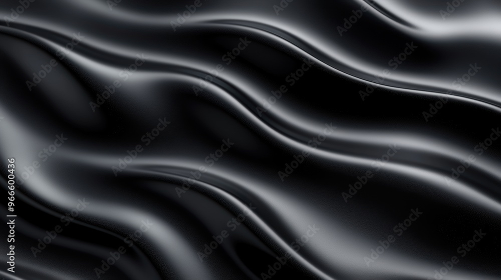 Glossy lacquer texture on a solid black background, reflecting light in soft waves Glossy lacquer texture on a solid black background, reflecting light in soft waves