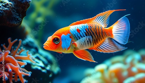 Vibrant underwater world filled with colorful fish highlighting aquatic beauty and rich marine diversity in a stunning aquarium setting