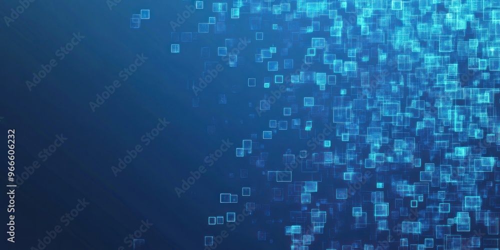 Obraz premium Background Abstract for Blue colored Tech Finance Fintech Pixel Pattern. Abstract Business Tech Science Vector Backdrop