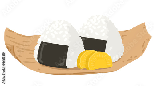 おにぎりのベクターイラスト