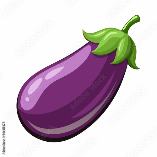 eggplant isolated on white