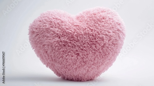 heart shape cushion, fluffy cushion, interior object
