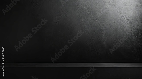 Black Surface with a Dark Background