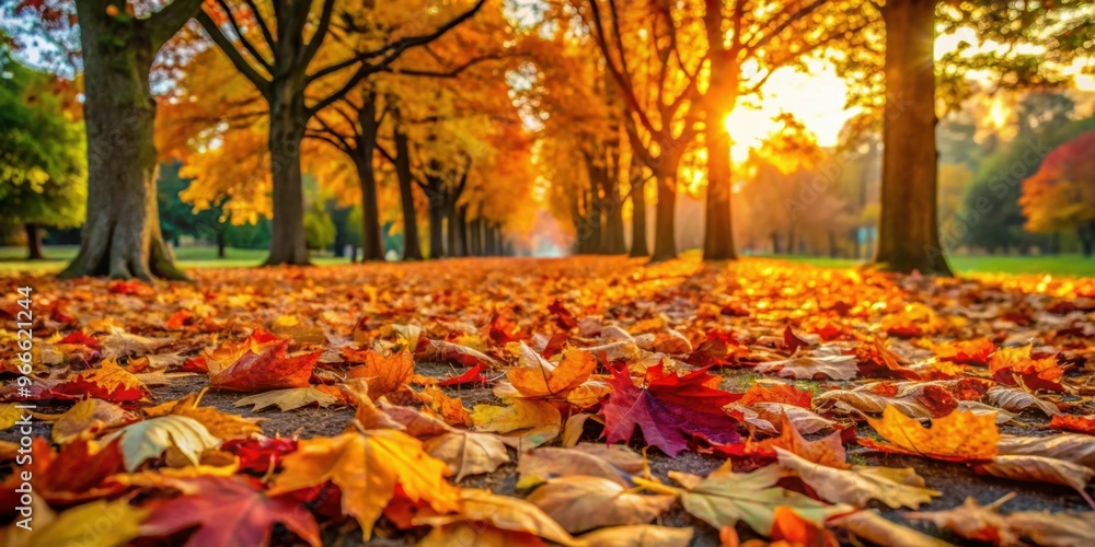 Vibrant autumn leaves covering the ground in a park , colorful, foliage, seasonal, nature, outdoor, vibrant, park, autumnal Vibrant autumn leaves covering the ground in a park , colorful, foliage, seasonal, nature, outdoor, vibrant, park, autumnal