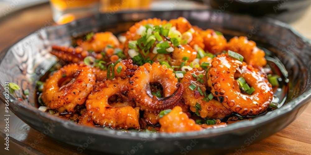 Spicy Sauce Stir-Fried Webfoot Octopus Spicy Sauce Stir-Fried Webfoot Octopus
