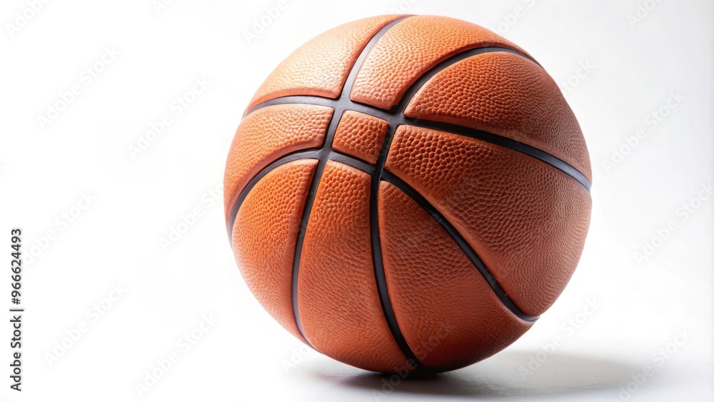 High-quality photo of a basketball isolated on a white background, sports, equipment, recreation, isolated, white background, round High-quality photo of a basketball isolated on a white background, sports, equipment, recreation, isolated, white background, round