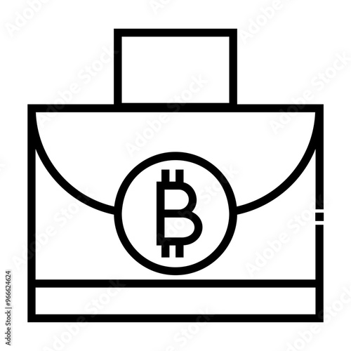 crypto portofolio Line Icon
