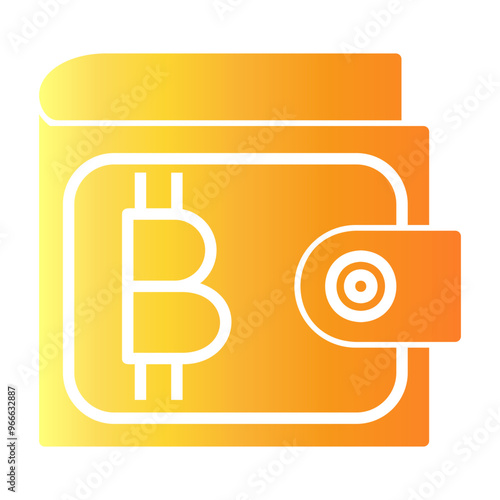 bitcoin wallet Gradient icon