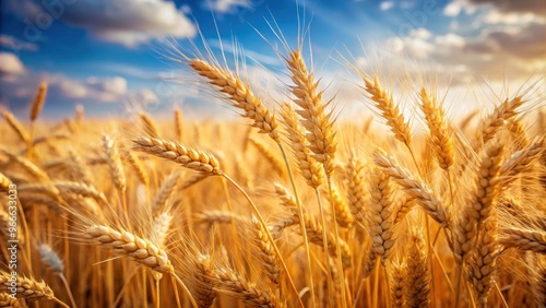 Wheat swaying in the wind, agriculture, crop, nature, field, plant, growth, farming, organic, rural, countryside, landscape