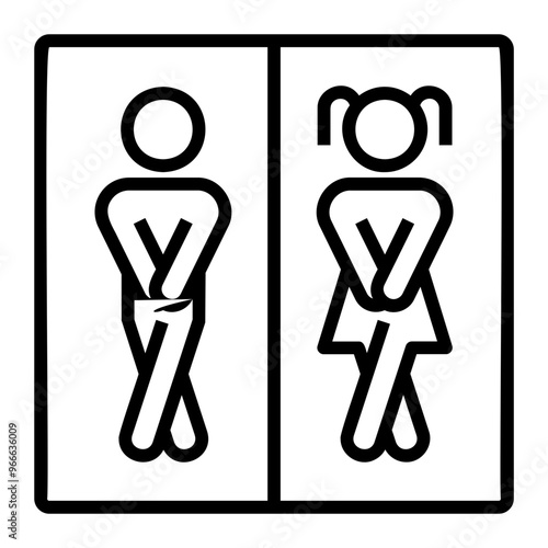 restroom Line Icon