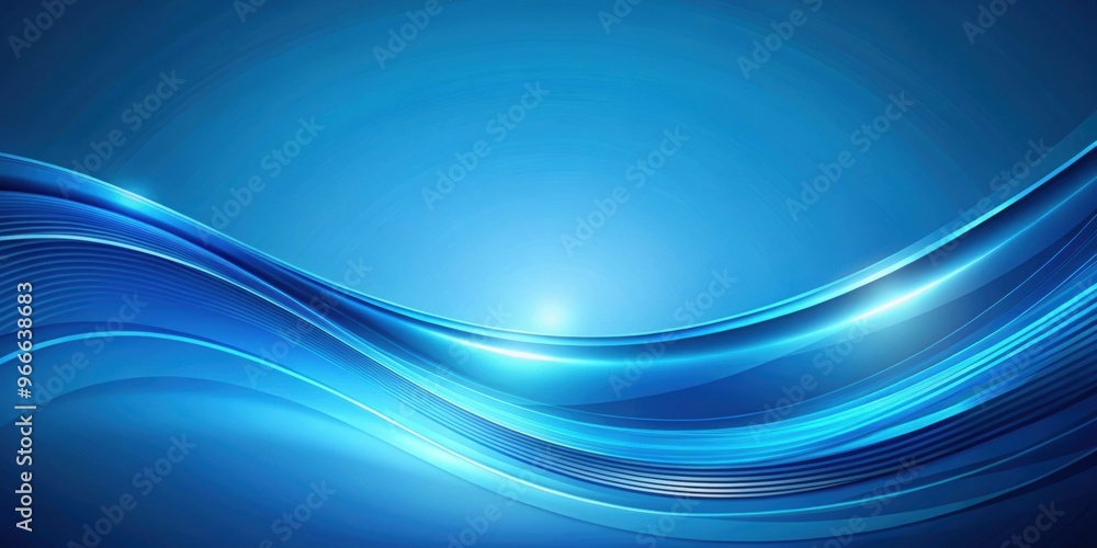 Naklejka premium Modern blue background with curved effects , modern, blue, background, curve, effect,abstract, design, graphic