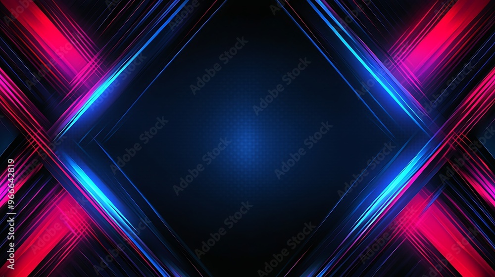 Abstract Background with Blue and Red Neon Lines Abstract Background with Blue and Red Neon Lines