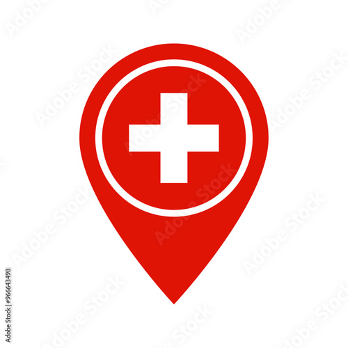 Switzerland flag location icon