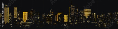Retro Classic City Skyline