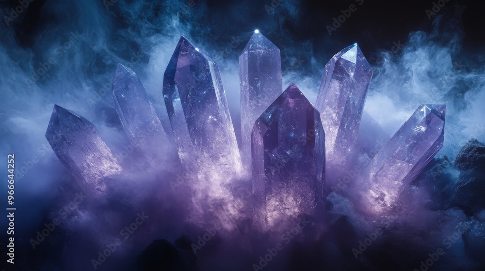 Crystal Formation in a Purple Haze Crystal Formation in a Purple Haze