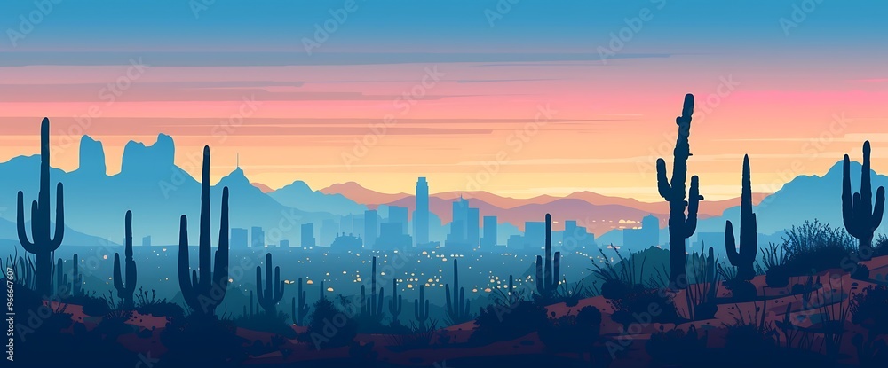 Phoenix, Arizona Sunset Phoenix, Arizona Sunset