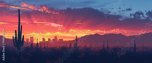 Phoenix, Arizona Sunset photo