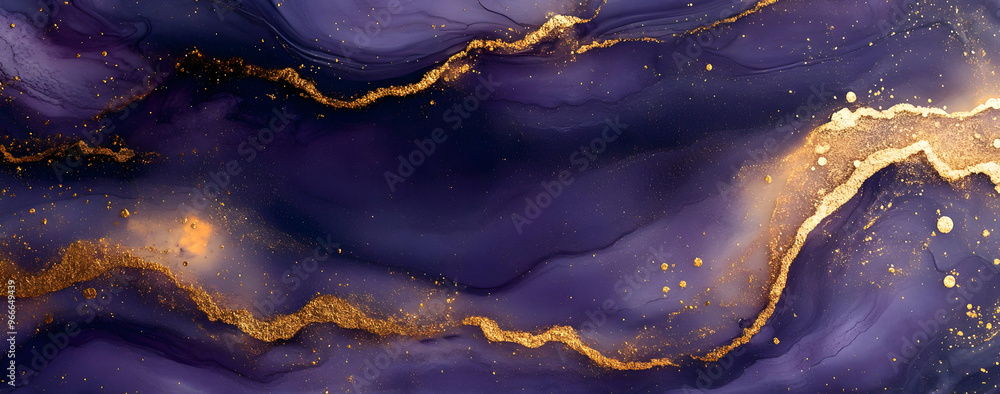 An elegant abstract art piece featuring rich purple hues and striking gold details, perfect for modern decor and artistic projects. An elegant abstract art piece featuring rich purple hues and striking gold details, perfect for modern decor and artistic projects.