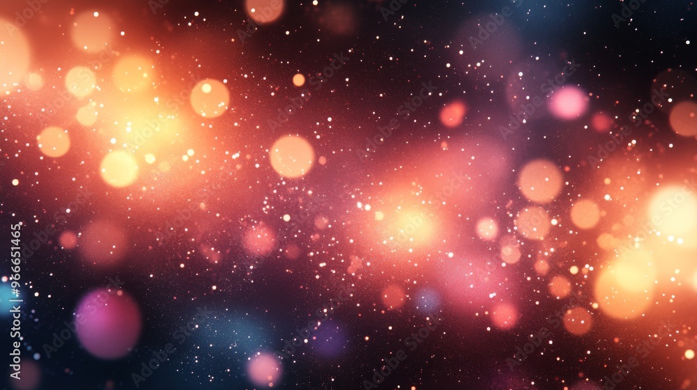 Obraz premium Abstract Background with Blurred Lights and Glitter