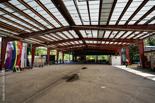 Canvas Print View of Evergreen Brick Works in the Don Valley
