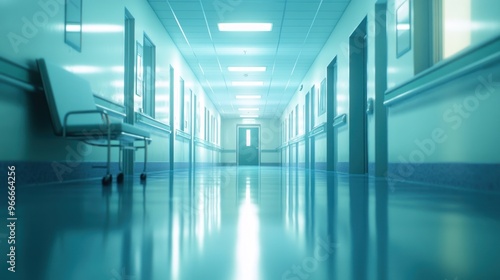 Wallpaper Mural Empty Hospital Corridor Torontodigital.ca