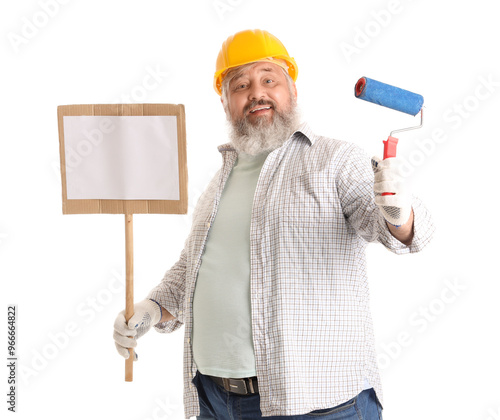 Portrait of senior man in h...