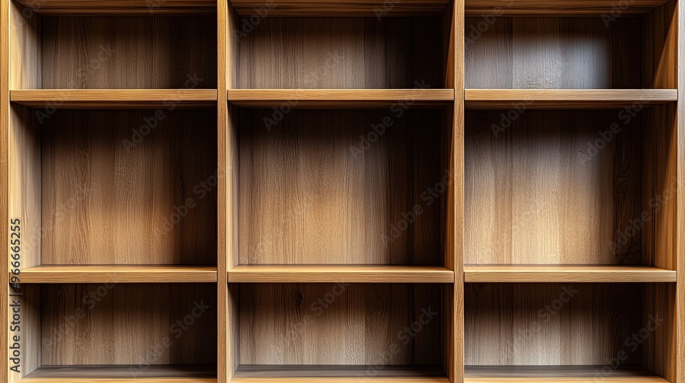 Bookcase isolated on white background AI Generated Bookcase isolated on white background AI Generated