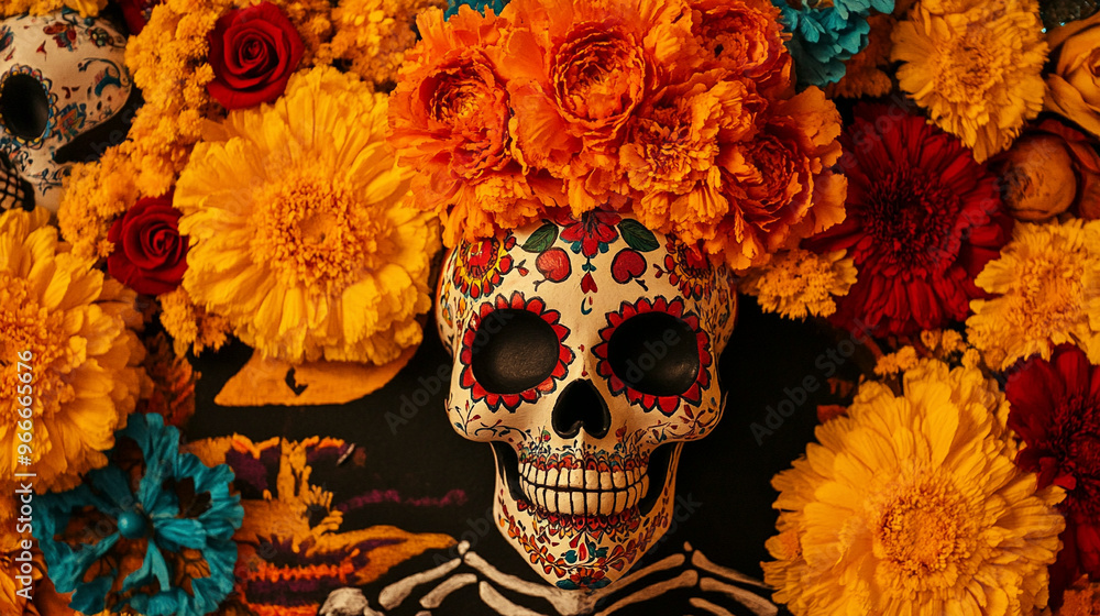 A beautifully designed Dia de Los Muertos A beautifully designed Dia de Los Muertos