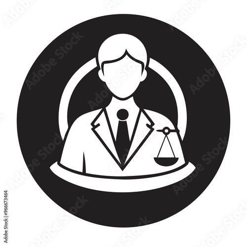 Round icon for lawyer photo