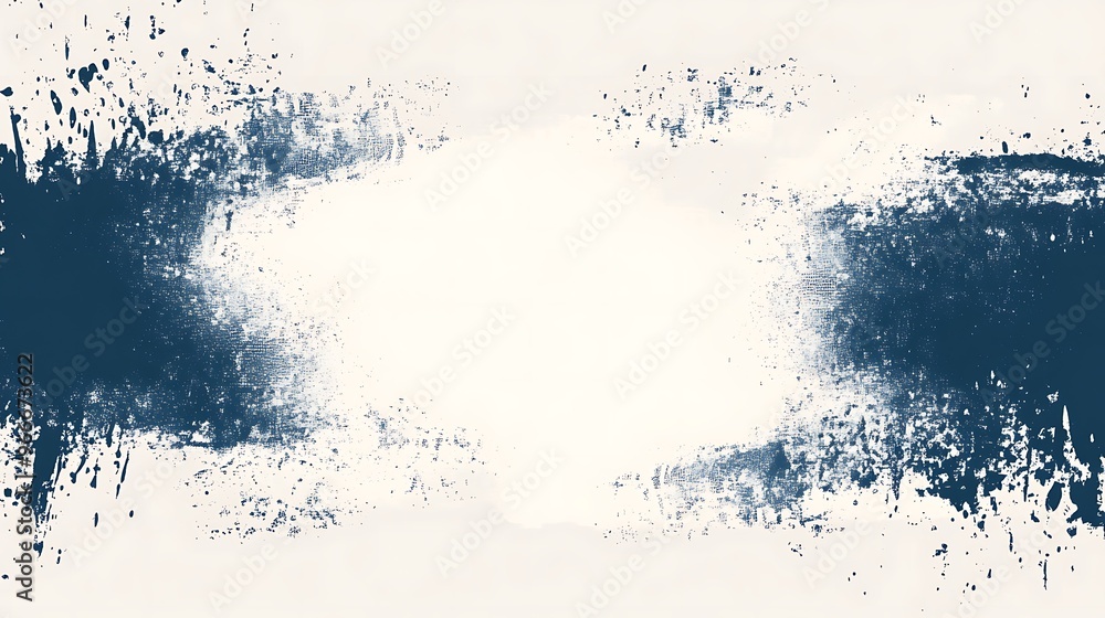 Abstract Blue Splashes and Strokes on White Background Abstract Blue Splashes and Strokes on White Background
