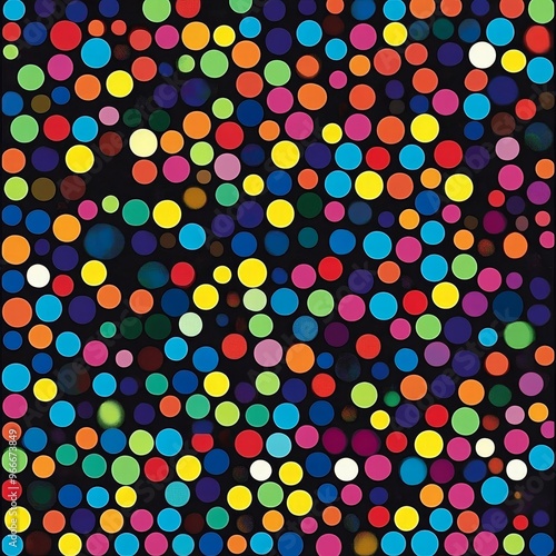 A complex colorful dot background that presents a fascinating and detailed visual. The colorful dots are densely arranged, creating a rich texture. They form an intricate pattern that catches the eye.