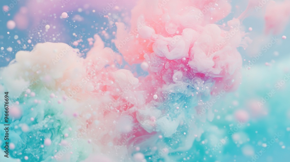 Vibrant ink is blending and swirling underwater, forming captivating shapes and colors that evoke a sense of calm and wonder Vibrant ink is blending and swirling underwater, forming captivating shapes and colors that evoke a sense of calm and wonder