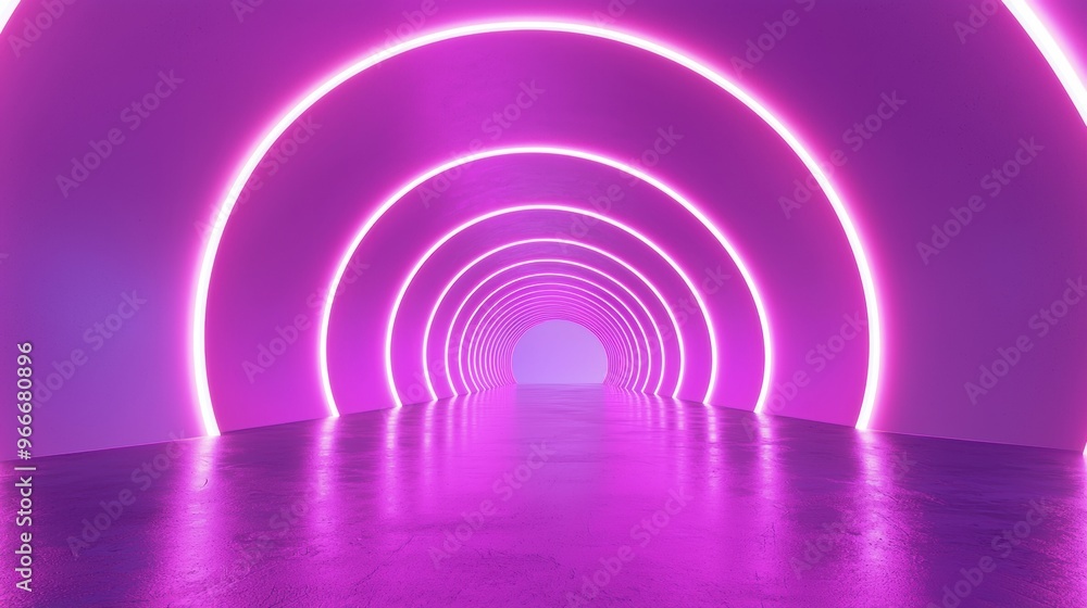 Vibrant Neon Tunnel An Infinite Futuristic Architectural Corridor of Illuminated Symmetry Vibrant Neon Tunnel An Infinite Futuristic Architectural Corridor of Illuminated Symmetry