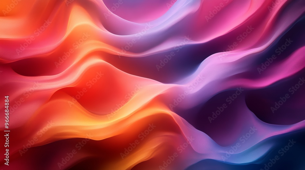 Fototapeta premium Colorful abstract wavy pattern, vibrant energy and motion concept
