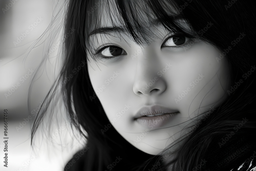 Portrait of an asian college girl Portrait of an asian college girl