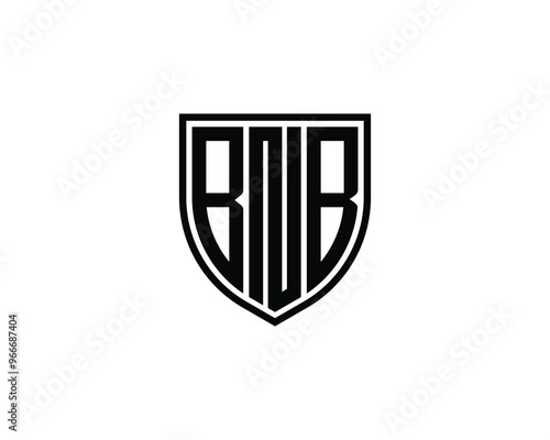 BNB Logo design vector template. BNB photo