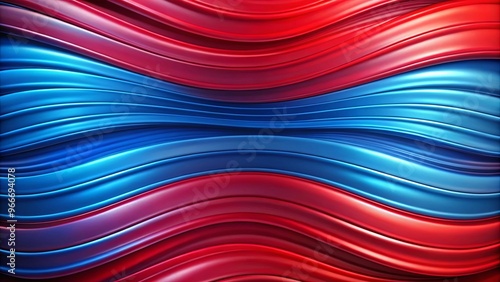 A vibrant red vs blue abstract background with a wavy texture